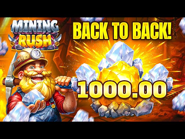 WE NEEDED THESE BACK TO BACK WINS ON MINING RUSH SLOT!! (Bonus Buys)