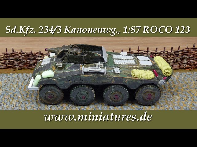 Sd.Kfz. 234/3 heavy Armoured Car, 1:87 ROCO 123