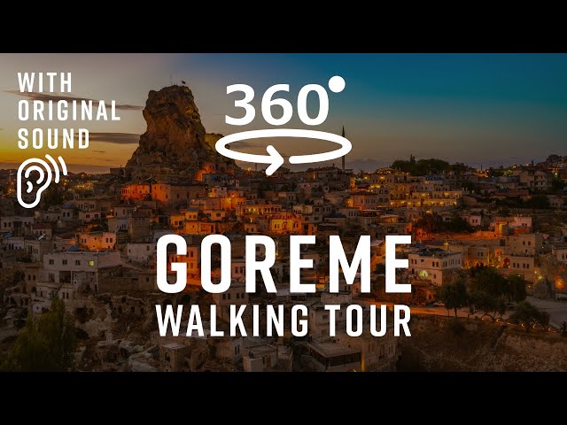 Goreme Walking Tour 360 | Explore Streets & Architecture with Original Street Sounds