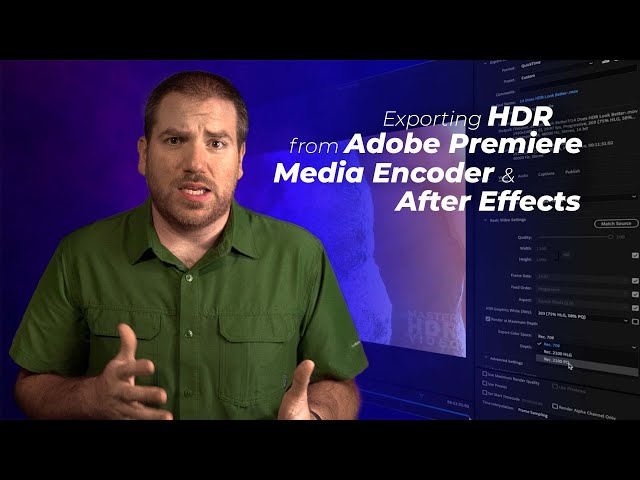 How to Export HDR from Adobe Creative Cloud | MasterHDRVideo