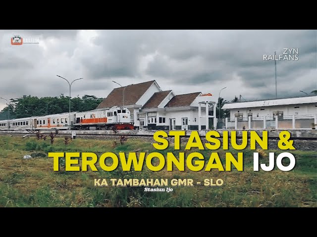 KA Tambahan GMR - SLO dengan Lokomotif CC 204 ngebut melintas di Stasiun Ijo