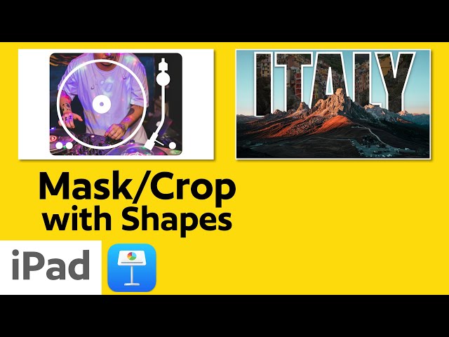 How to Mask or Crop Images in Apple's Keynote App on iPad (4 Creative Techniques!)