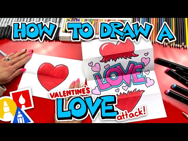 How To Draw A Love Attack Folding Surprise