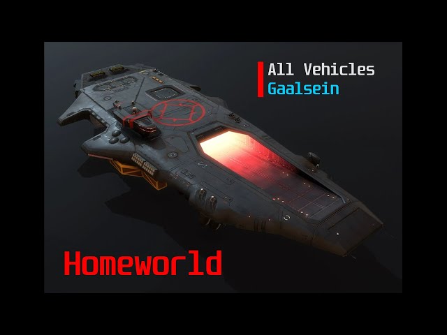 Homeworld Deserts of Kharak - Gaalsien Faction - Vehicle Showcase