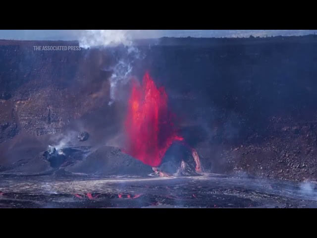 Hawaii's Kilauea volcano is spewing lava again