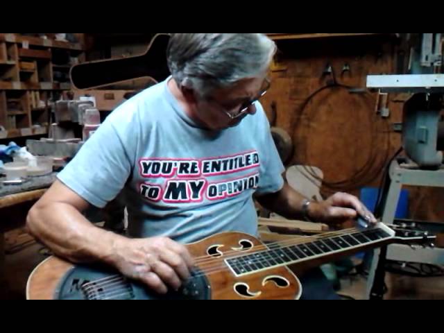 Bill Stapleton playing one of his own hand crafted Dobros