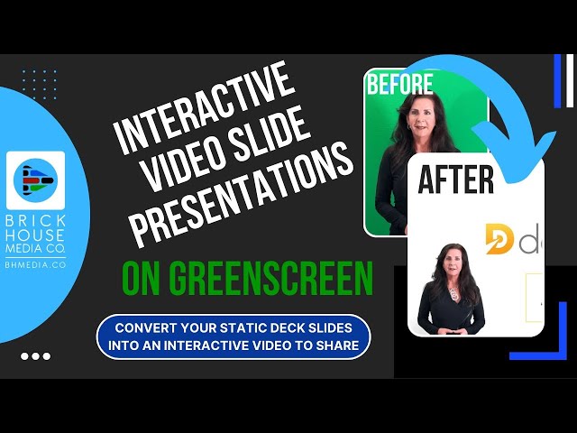 How to Create Interactive Video Slide Presentations via Greenscreen Background • BHMC