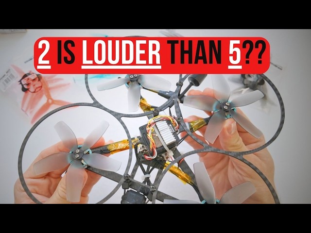 How Does the Number of Blades Affect Propeller Noise? 4" Sub 250g Do-All FPV Drone Project (PART 4)