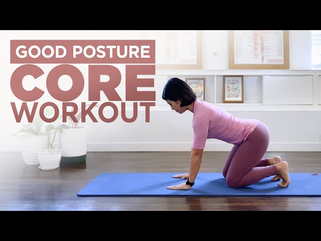 Pilates Core Workout for Good Posture - Pilates for Beginners 20 minutes