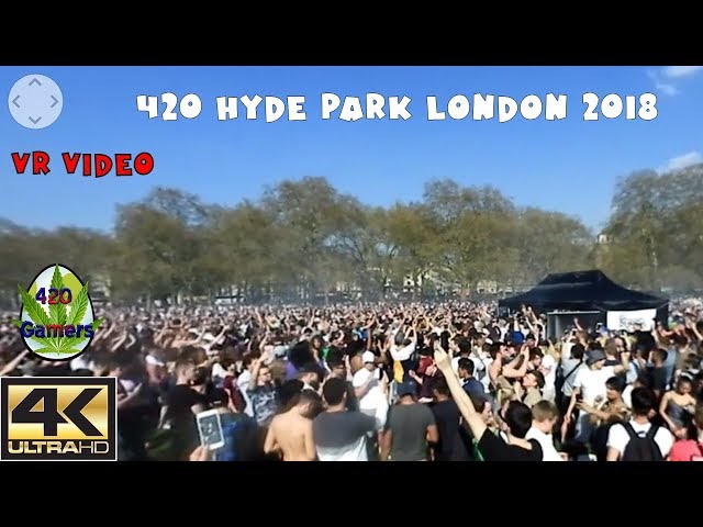 April 20th 4:20pm Hyde Park London today. Happy 420 guys! This is a 360° VR video.