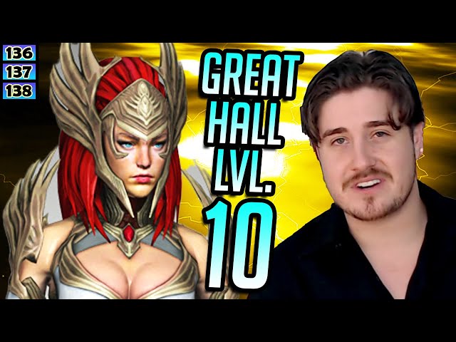 GREAT HALL BONUS to 10! Arbiter is a waiting game || DAY 136, 137, & 138 F2P || Raid: Shadow Legends