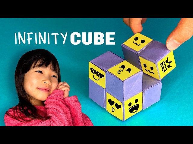 How to make a paper Infinity Cube? Origami Infinity cube fidget toy | Easy DIY Craft for Kids