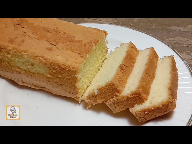 How to make Plain Cake / आसान केक / Easy Cake / Basic Cake without Baking powder by Kitchen Time fc