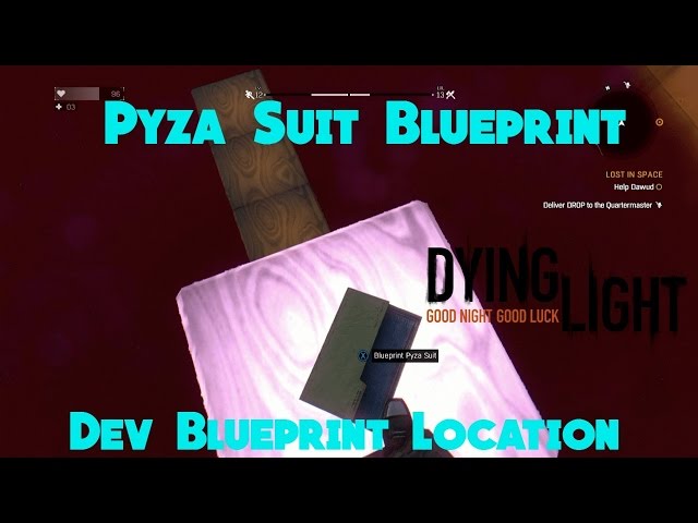 Pyza Suit Developer Blueprint and Mario World 1-1 Easter Egg //  Dying Light Enhanced Edition