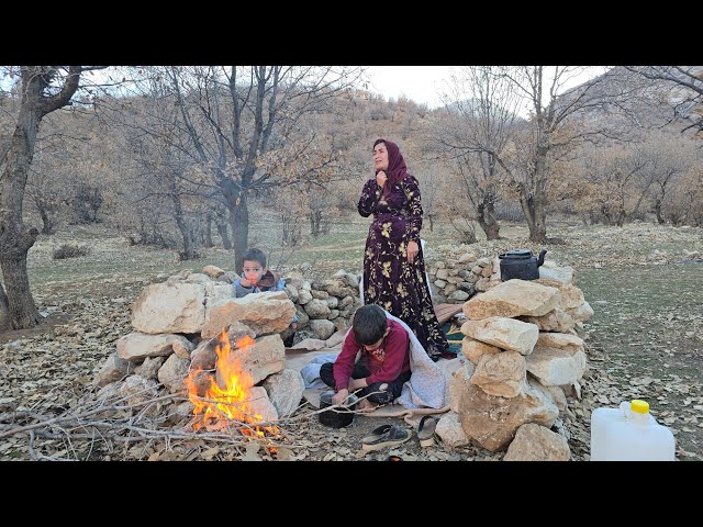 Sheltering Shahla and her son from wind and rain: building a small hut in the most difficult conditi