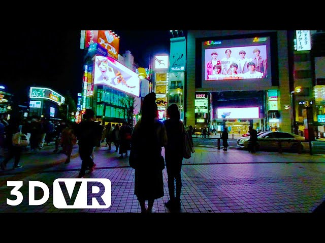 VR video 3D 5.7K | JAPAN, In front of Shinjuku Alta.