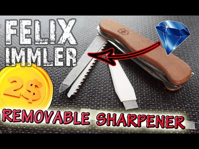 Pimp your Swiss Army Knife with a Sapphire Tool File /How to integrate a Sharpener in the Knife body