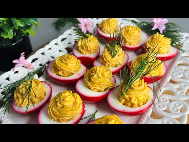 I make this appetizer with eggs and tuna every weekend! Simple and tasty recipe! #asmr