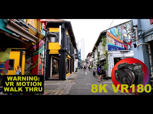 8K VR180 HAJI LANE WALK Bohemian street or Cuba Havana or Mexico???3D (Travel Videos/ASMR/Music)