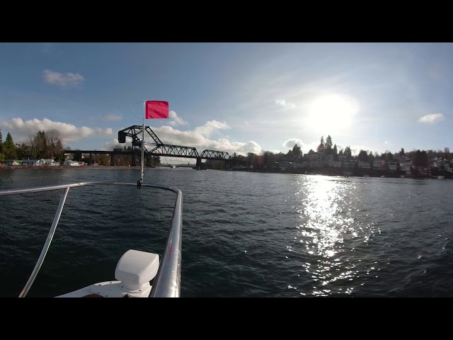 Saturday boat run from Shilshole to Lake Washington