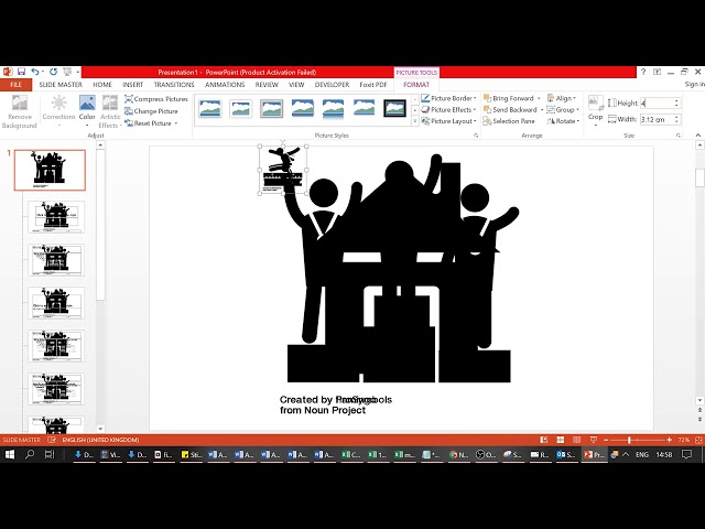 Slide Master and Hyperlinks in Powerpoint