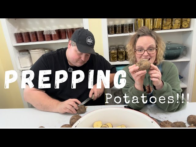 PREPPING potatoes! Food Security Staple! Prepping for planting! A MUST in your pantry!