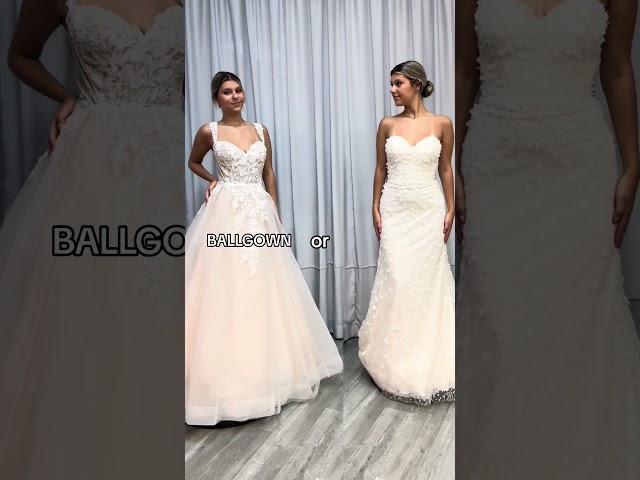 Ballgown wedding dress or fitted wedding dress? 👗