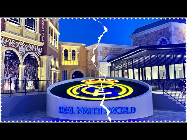 Real Madrid World Full Walkthrough Night View | Hala Madrid |  Dubai Park & Resort @FurbyFakhoVlogs