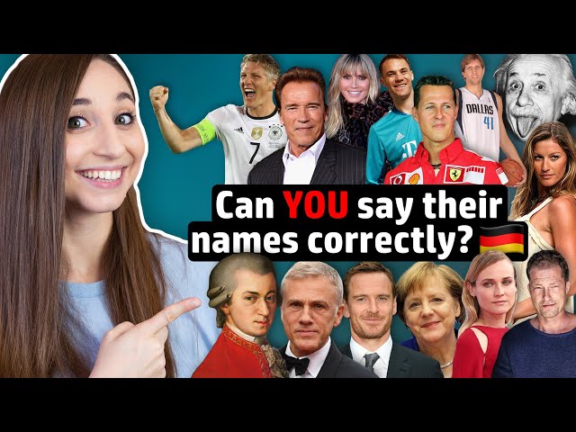 How to pronounce these GERMAN CELEBRITIES correctly | Feli from Germany