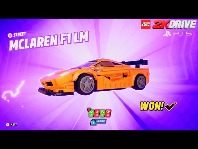 Lego 2K Drive - How to Unlocked McLaren F1 LM & Rival Clutch Racinton A Class - Story Mode