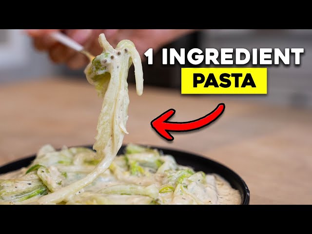 The BEST 1 Ingredient Pasta Alfredo | Low Carb + Keto