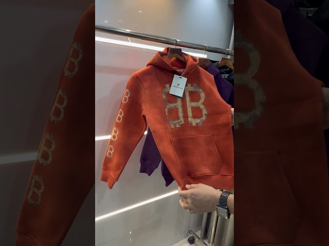 Balenciaga Purple Printed Imported Luxury Hoodie