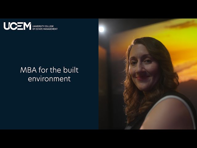 MBA for the built environment at UCEM