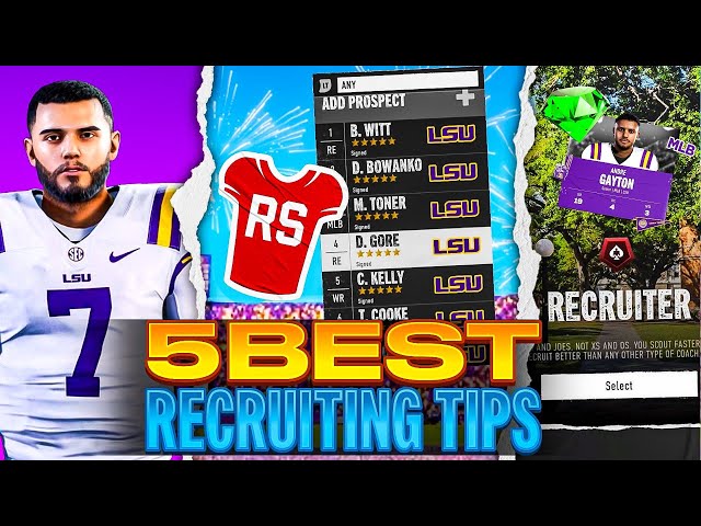 The 5 Best Recruiting Tips *UPDATED* in College Football 25 Dynasty