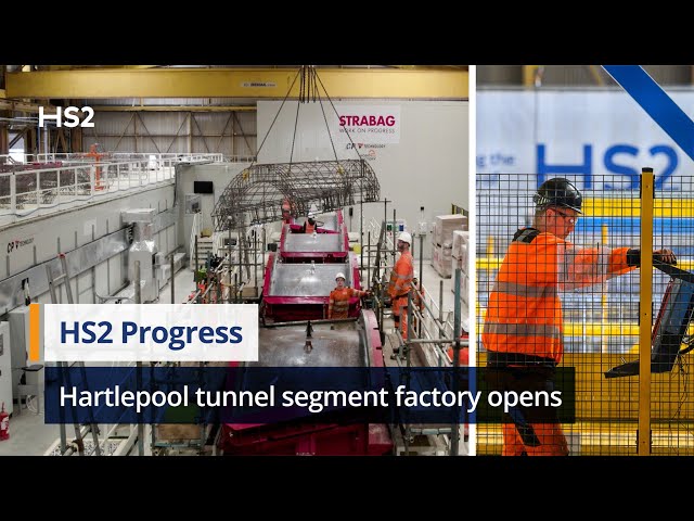 Production of HS2's Northolt Tunnel segments begins at new Hartlepool facility