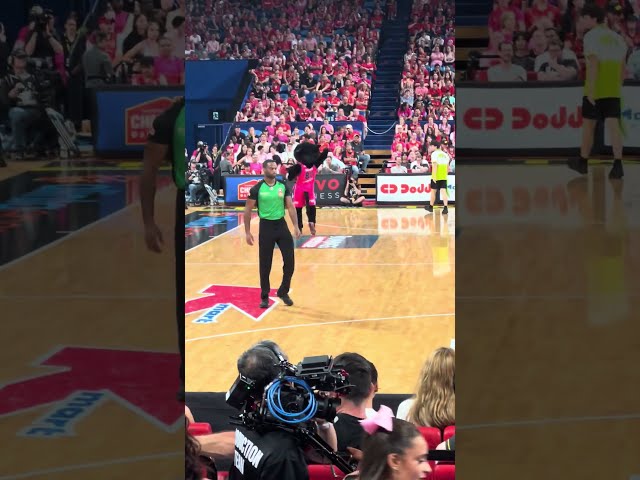 Wilbur do the flips | #NBL24 Round 2: Perth Wildcats v Adelaide 36ers (Pink Game)