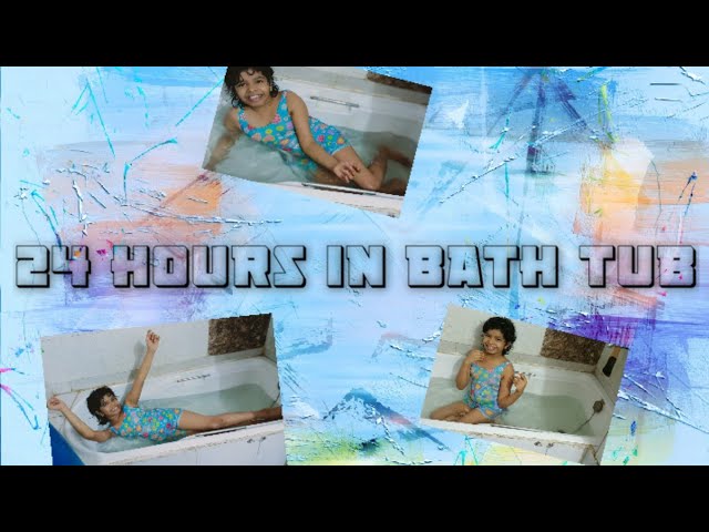 live 24 hours in bathtub challenge|fun😉|enjoyment|dance