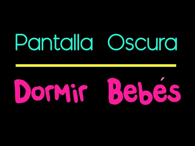 Música para Dormir Bebés Profundamente ⭐ Pantalla Oscura ⭐  Pantalla Negra para Dormir  ⭐ #12