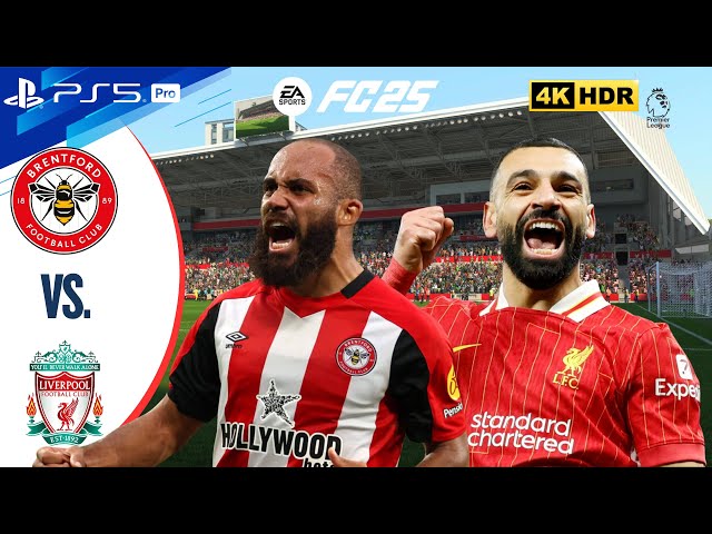 Brentford vs Liverpool | Premier League 24/25 Full Match | FC 25 | PS5 Pro [4K60]