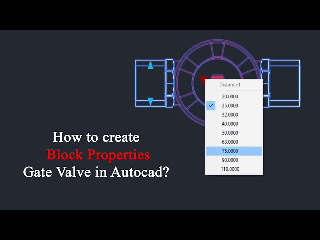 How to create block properties table, PPR Gate Valve in auto cad? | SavenMEP