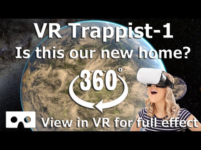 360 Video - Journey to Trappist-1 Solar System  - Virtual Reality 4k