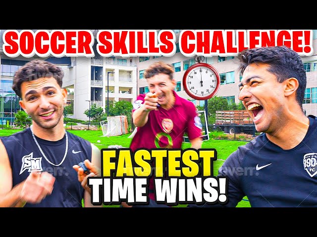 FASTEST TIME WINS! Soccer Skills Time Trial Challenge!