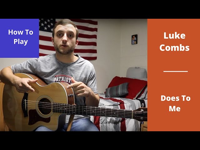 Does To Me | Luke Combs ft. Eric Church | Guitar Lesson and Tutorial |