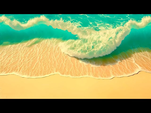 1 Hour Relaxing Music with Ocean Wave Sounds [4k] (Ocean & Piano)