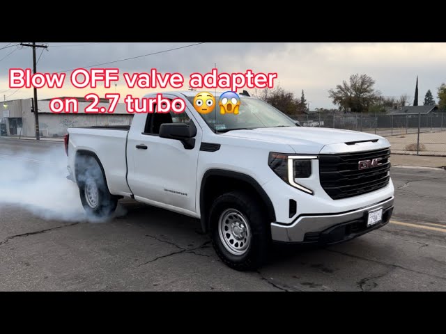 GMC/Chevy Blow Off Valve Adapter 2.7 Turbo Installation on 2024 Single Cab Sierra Standard Box