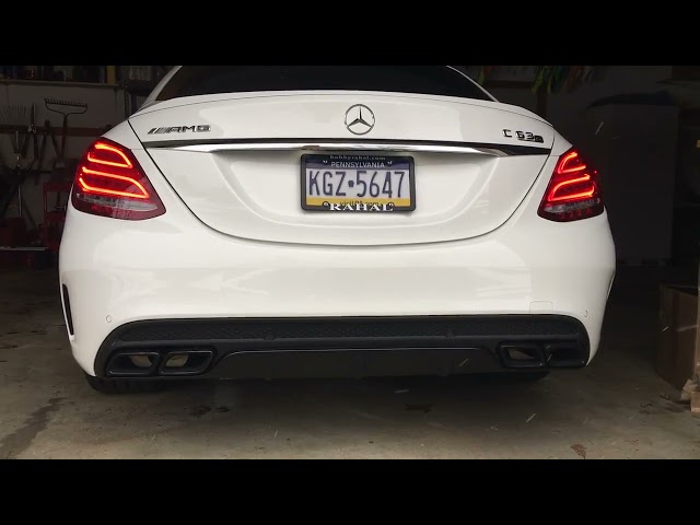 2017 AMG C63 S Race Down-Pipe Cold Start