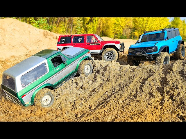 RC CARS Desert Domination | Gmade Nissan Patrol vs Traxxas TRX4 Ford Bronco vs HB R1001 NEW Bronco