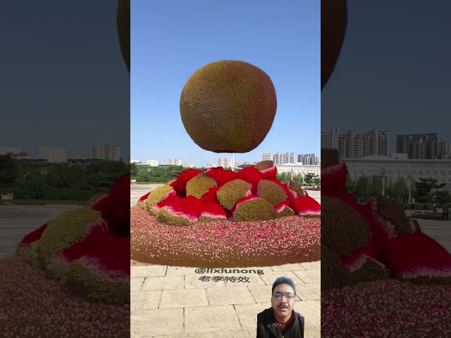 🍎👇🎉 Downfall from sky to earth 🌎 #fruits #satisfying #viral #shorts