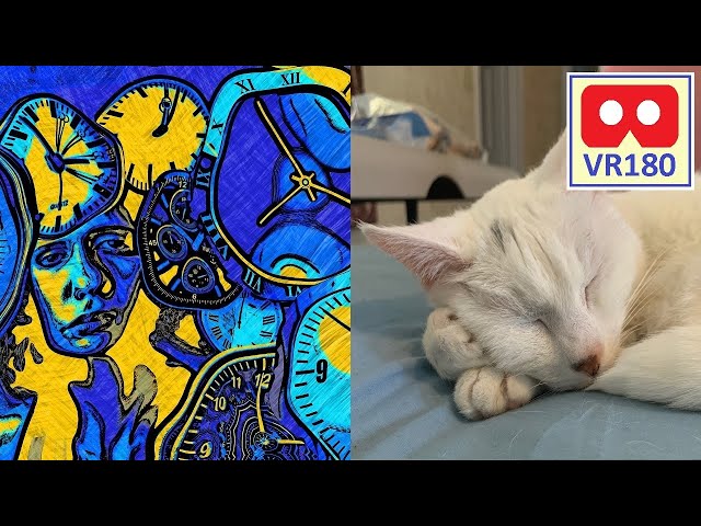 Mysterious White Cat From an Alternate Universe | Virtual Reality / VR180 | YouTube VR app