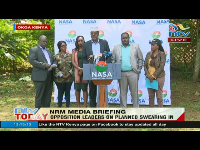 NRM media briefing on planned swearing in